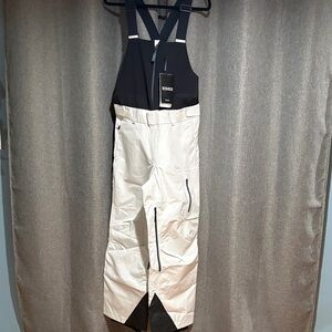 Women’s Black & White Ski Bib Pants